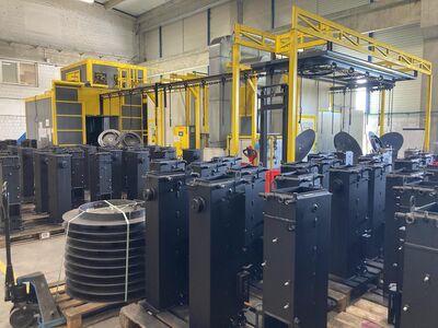 Liquid painting plant